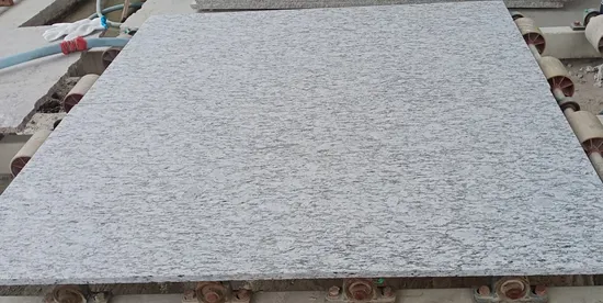 Natural Grey Granite Seawave Flower Flamed Finished Anti Slip Surface Granite Tiles 